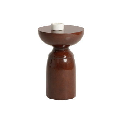 Kellaman Concrete Top End Table - Red Ochre