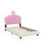 Lit simple tapissier Princess avec tête de lit couronne-1049317177-1049317168