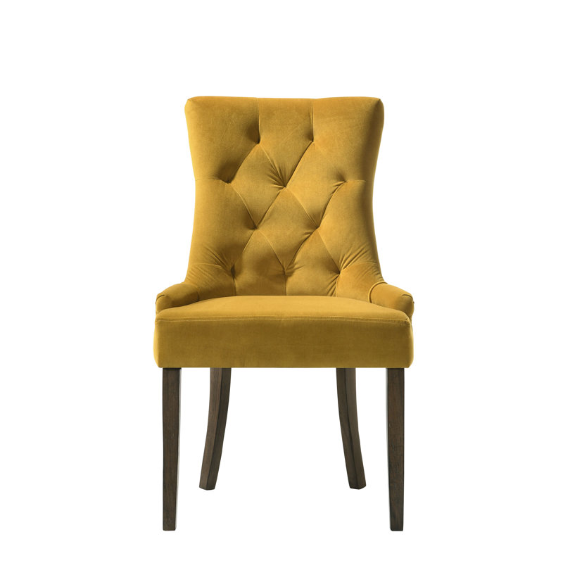 Cira Wingback Side Chair (Set of 2), Yellow