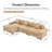 3 Seater Sofa with Ottoman-927321357