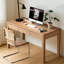 Bureau rectangulaire en bois massif avec 3 tiroirs Burlywood-798918893