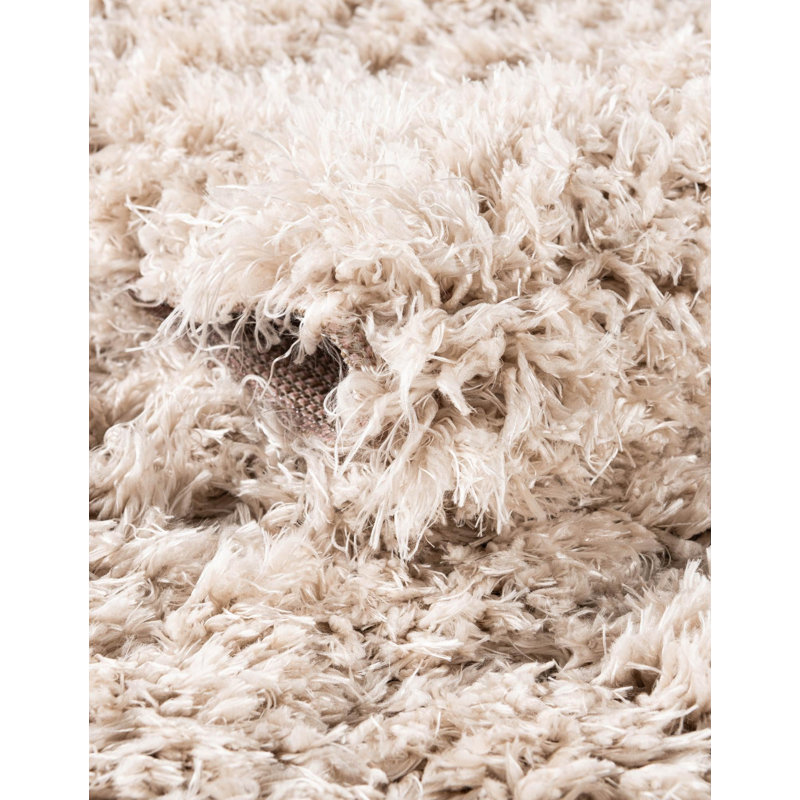 Beige Area Rug, Oval 5'6" x 8'