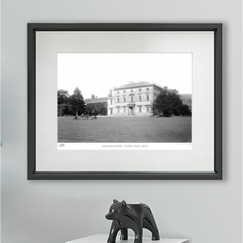 Grindleford, Stoke Hall 1896 - Single Picture Frame Print, 40cm H x 50cm W x 2.3cm D