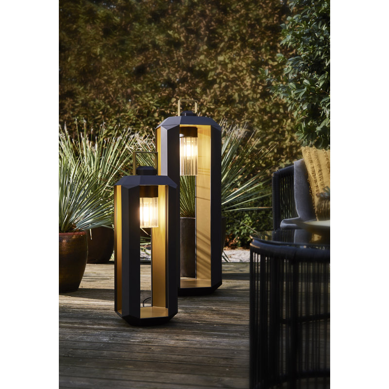 Cube Outdoor Floor Lamp, 28.3" H x 9.6" W x 9.6" D, Dark Bronze