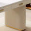 Bureau de direction blanc rectangulaire en pierre frittée avec tiroirs-689005408-689005410