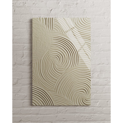 Impression sur toile Zen Garden Sand Swirls