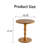 Elegant Round Side Table with MDF Tabletop and Solid Wood Spindle Leg