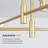 Eiren 6-Light 27.56'' Dimmable Sputnik Chandelier Modern Linear Semi Flush Mount Ceiling Light-53360801