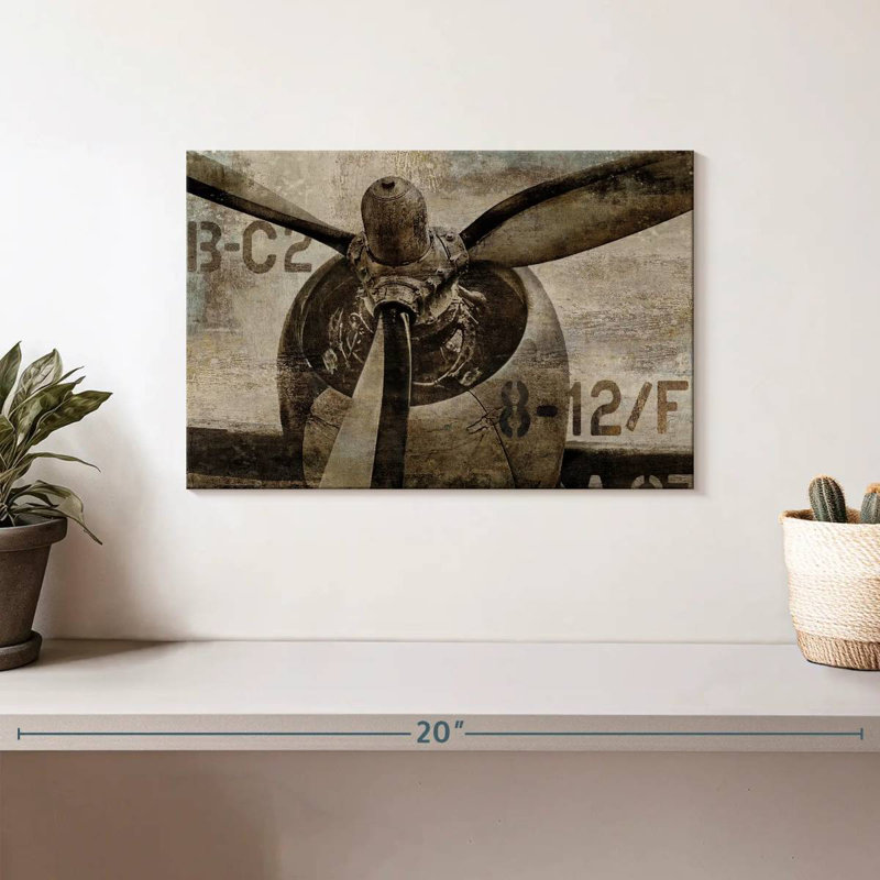 Vintage Propeller, 8" H x 12" W