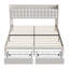 Structure de lit tapissier avec 2 pieds de lit et plateforme de rangement Avelyn-1851625657-1851625661