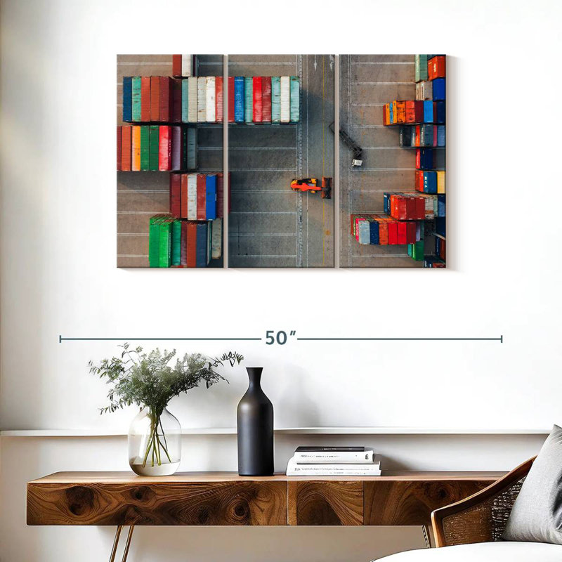 Freight Yard II, 24" H x 38" W