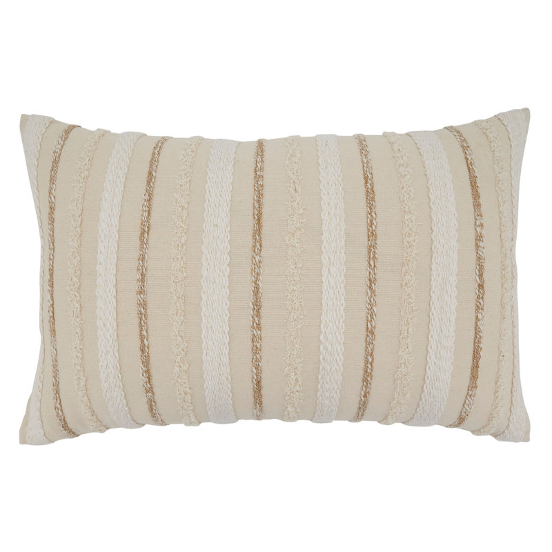 Chloe Collection Appliqued Cotton Throw Pillow, Feathers