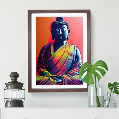 Colourful Buddha No.3 - Single Picture Frame Print