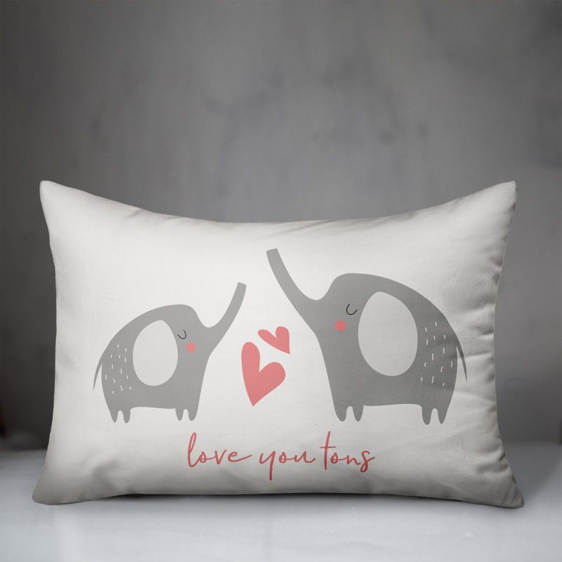  Coussin Elephant Love