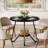 31.5" Round Dining Table With Double Shelves-1251721329