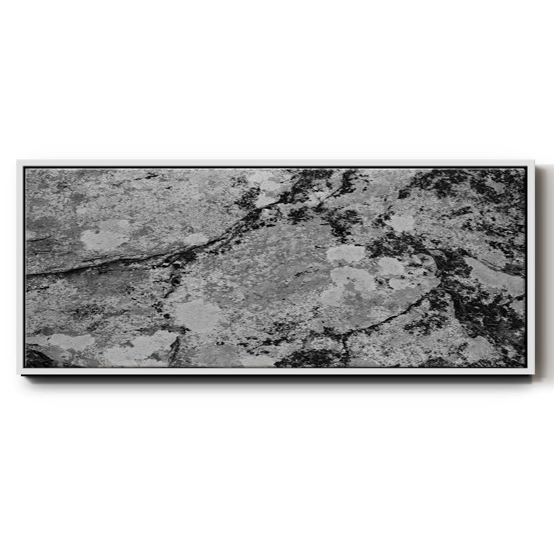 Found Textures XII- Framed Canvas, 12" H x 30" W