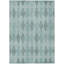 Tapis extérieur antidérapant lavable 3 pi x 5 pi bleu sarcelle