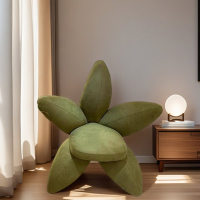 Luxury Creative Flower-shaped Leisure Chair. by Rosdorf Park