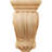 3 1/2"W x 4"D x 7"H Small Classical Corbel, Red Oak-120189871-58020936