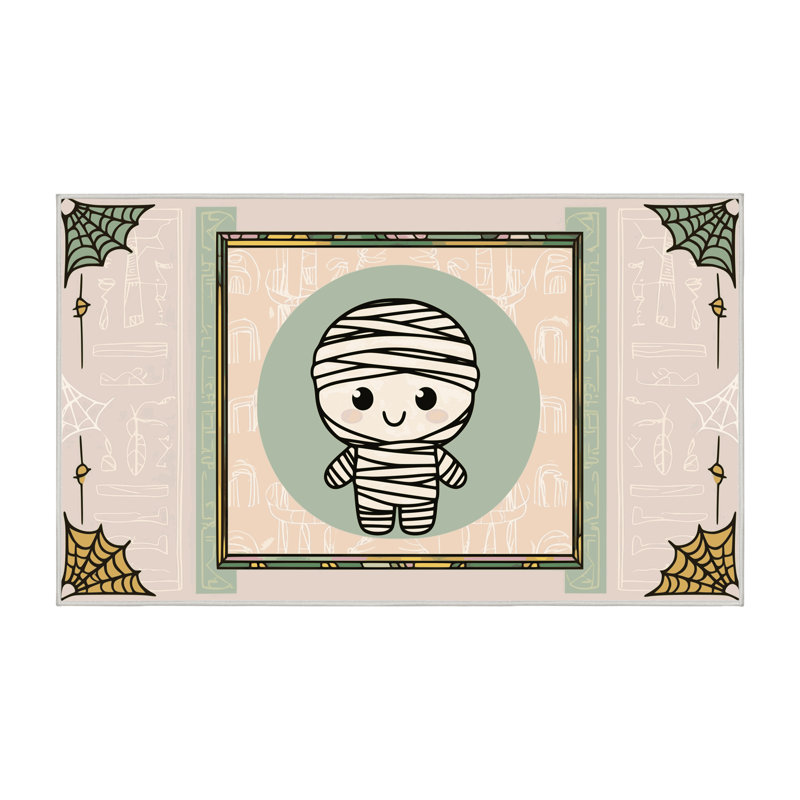 Tapis de vacances d'Halloween The Holiday Aisle®, Rectangle 4pi x 6 pi