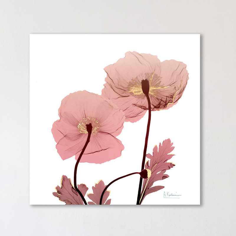 Golden Blush 2 - Wrapped Canvas Print, 46cm H x 46cm W x 4cm D
