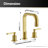 New York Widespread Bathroom Basin Sink Faucet-114116974