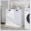 Armoire de trieur de linge à deux compartiments inclinable - blanc