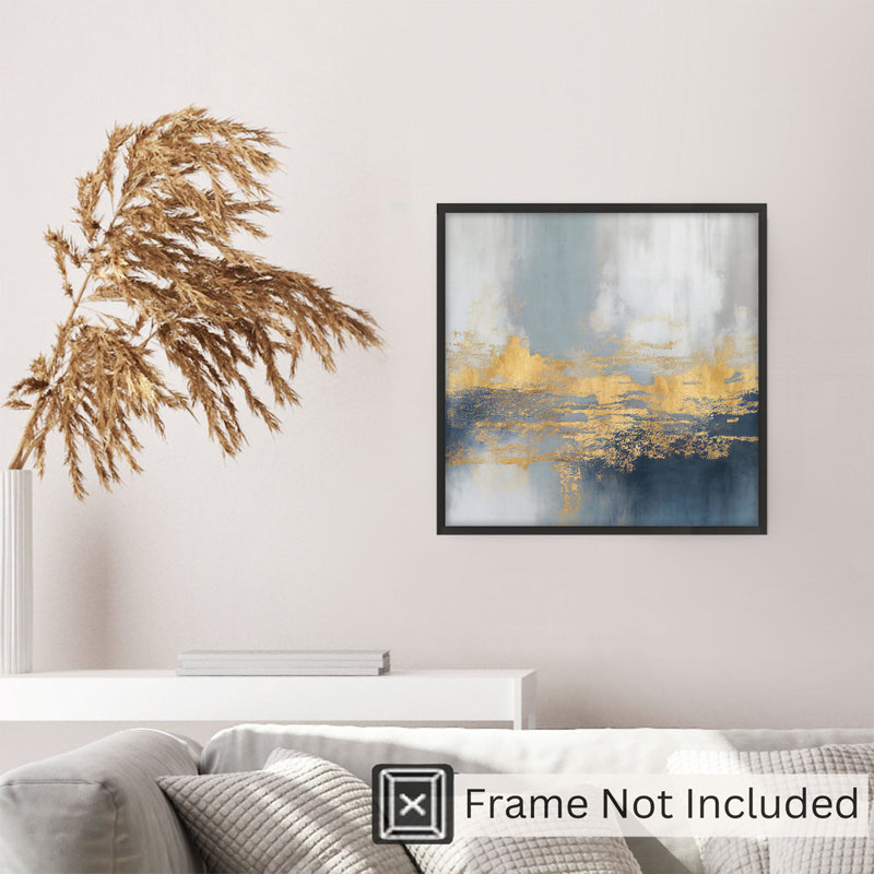 «Abstract Ethereal Horizons», reproduction d'art non encadrée, H 12 po x l 12 po