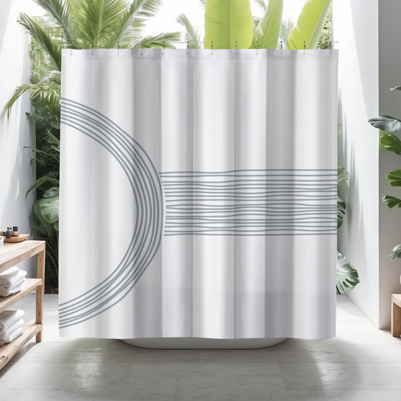 Rideau de douche Coco, Gris
