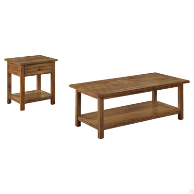 2-Piece Coffee And 1-Drawer End Table Set