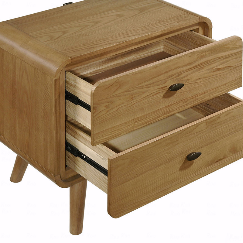 2-Drawer Bedroom Nightstand, Bedside Nightstand Table