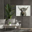«Epic Graffiti» Highland Cow Horizontal »par Silvia Vassileva, art mural sur toile, 54 po x 40 po