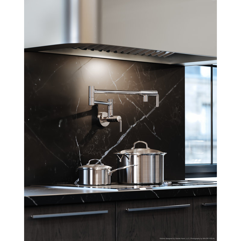 Authentica Bar/Food Prep Kitchen Faucet With C-Spout, Black