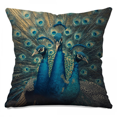Coussins décoratifs Three Peacocks