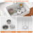  Fireclay 30" L x 20" W Rectangular Single Bowl Farmhouse/Apron Front Kitchen Sink with Sink Grid and Drain Basket Strainer