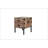 Antique Reclaimed Wood Grey Trunk Table And Side Table S/3