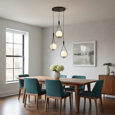  Laprovis 3-light sphere pendant light