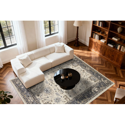 Tapis beige / gris Mishawaka
