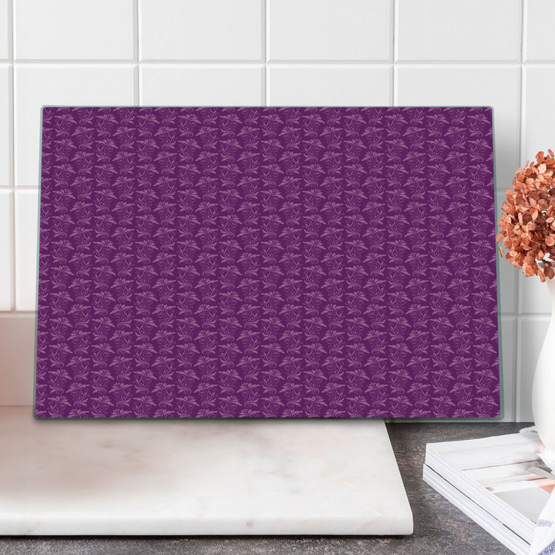 Planche à découper Ambesonne damas grande taille graphique abstrait fleurs magenta fuchsia