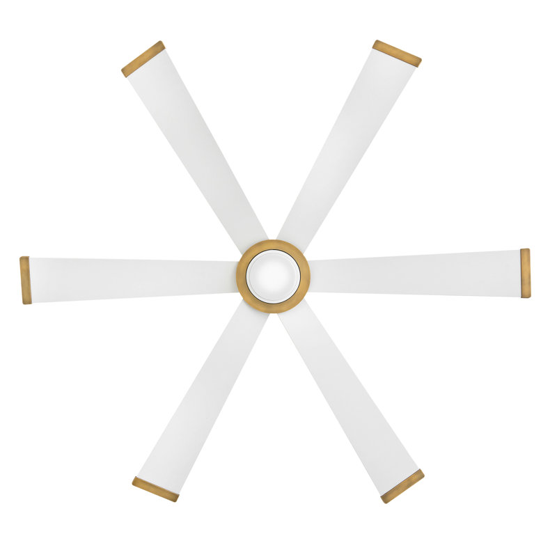 Hinkley Andros LED Ceiling Fan, White, Matte White
