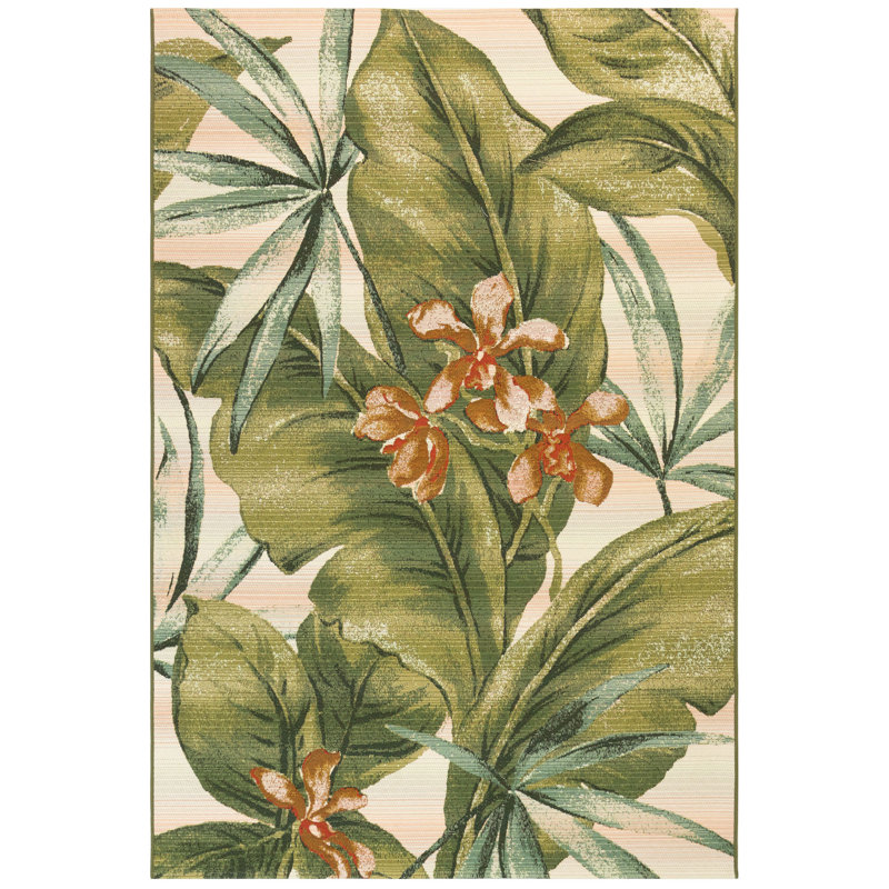 Kenilworth Floral Indoor / Outdoor Rug, Rectangle 7'10" x 9'10"
