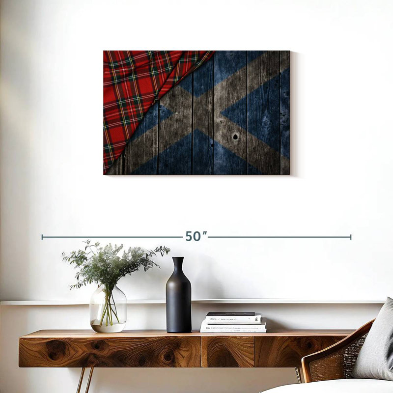 Kilt de Borges et drapeau écossais