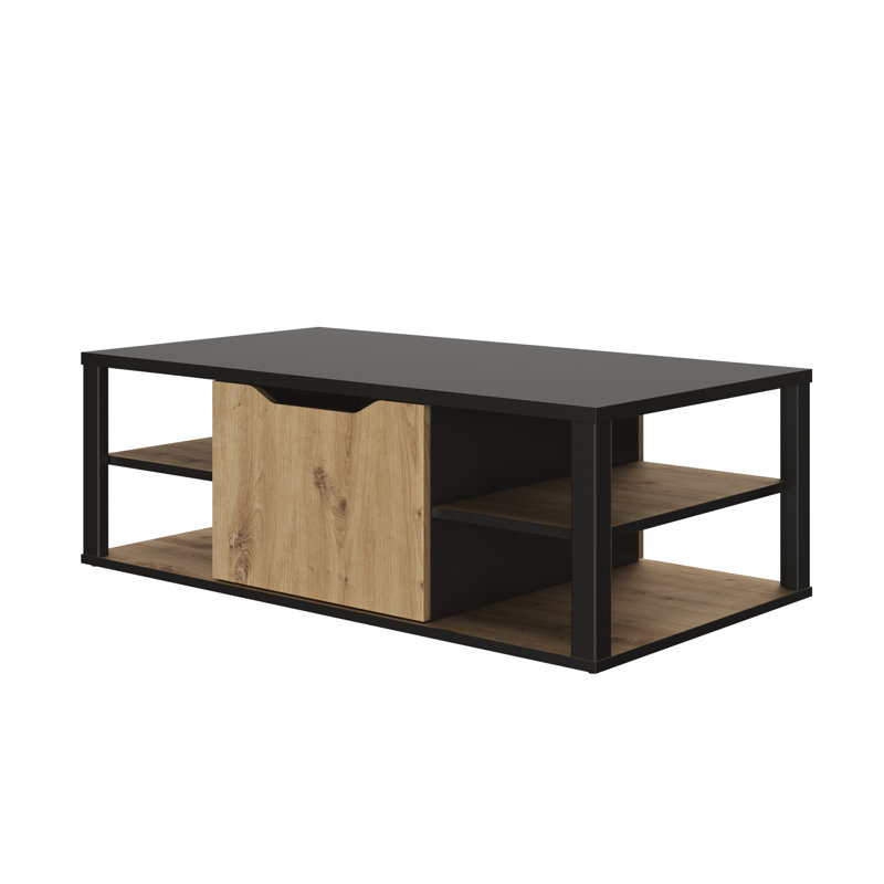 Jahileal Pedestal Coffee Table with Storage