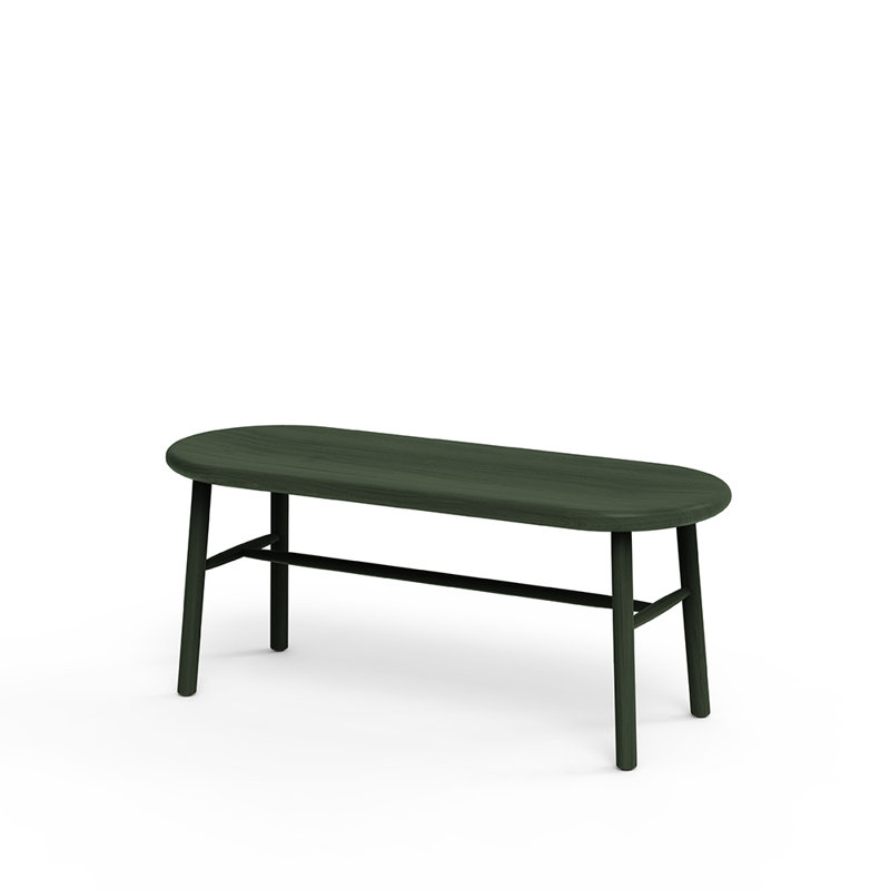Ai Solid Wood Bench, Green