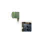 Bouton d'armoire découpé en aluminium de style moderne Mid-Century ROUS, olive (vert), 1 pièce-111448773