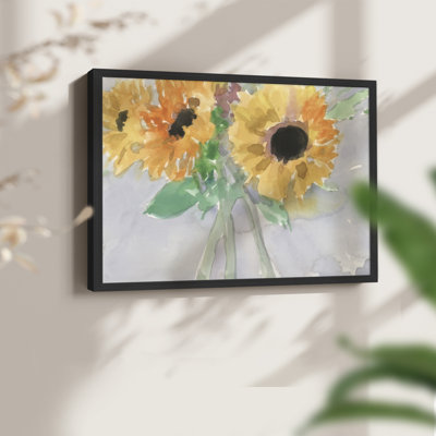 Sunflower View I -Framed Print - Restickable