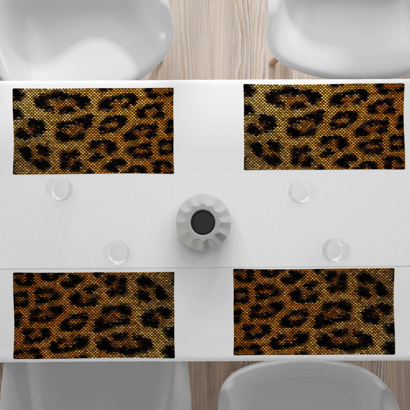Polyester Geometric Rectangle Placemat