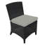 Bella Wicker Armless Outdoor Dining Chair-620172402-620172404