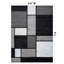 Tapis gris / blanc / noir à motif géométrique Astika-41108722