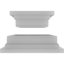 Ensemble de colonne carrée classique en PVC lisse lisse et standard Craftsman-118197423-36092399
